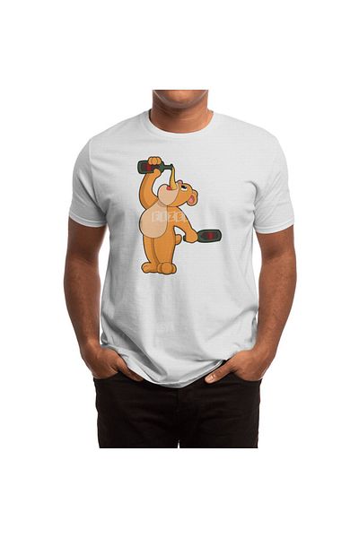 Fizello Bear Yengi Color Beer Boots - Tricou pentru bărbați și femei, tricou alb unisex