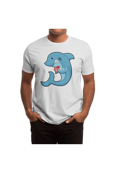 Fizello Tricou cu model White Shark Poker Cards pentru bărbați și femei