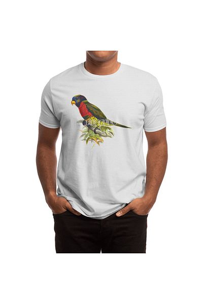 Fizello Tricou alb unisex pentru bărbați și femei - Cute Birds # 2
