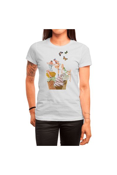 Fizello Unisex White T-Shirt - Summer Time, Tricou pentru bărbați și femei
