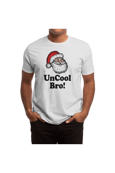 Fizello Uncool Bro Santa - Tricou alb pentru bărbați și femei, unisex
