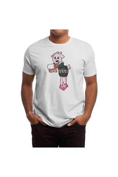 Fizello Collared Goat Secretary - Men's and Women's White Unisex T-Shirt