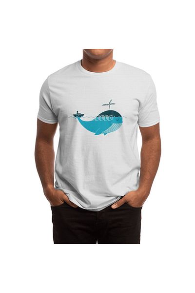 Fizello Ανδρικό και γυναικείο λευκό μπλουζάκι Unisex - Nature