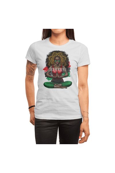 Fizello Black Beauty - Tricou alb unisex Afro Love Yoga și Pan Africans Flag