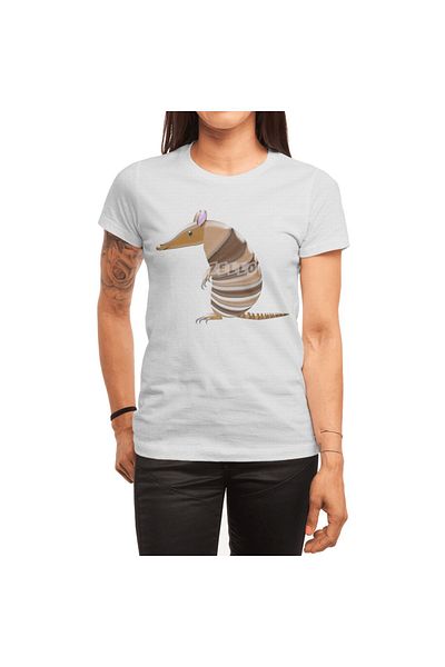 Fizello Tricou alb unisex Armadillo