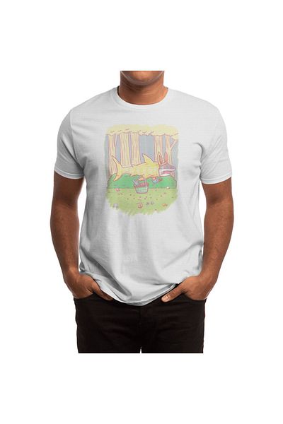 Fizello Λευκό μπλουζάκι Unisex με σχέδιο Easter Bunny Shark