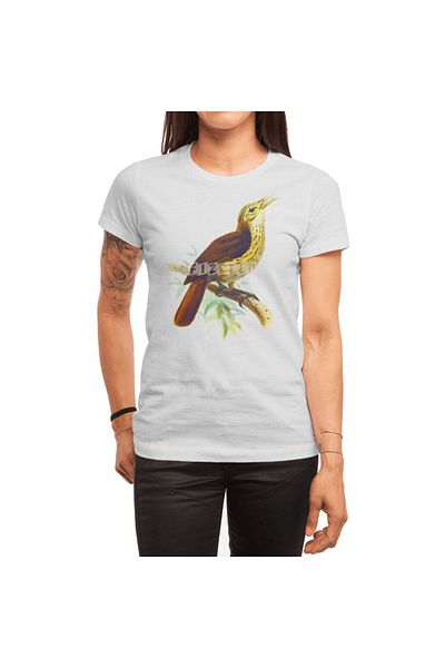 Fizello Tricou alb unisex pentru bărbați și femei - Cute Birds # 4