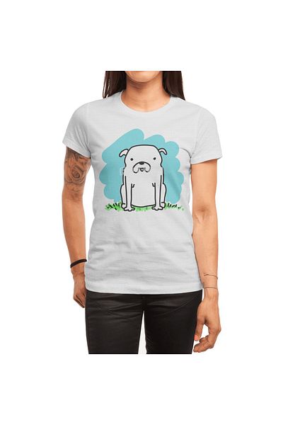 Fizello Μπλουζάκι Doodle White Dog για άνδρες και γυναίκες - Unisex T-shirt