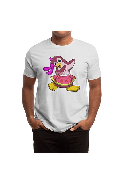 Fizello Pinggin - Χορευτικό ξέπλυτο λευκό μπλουζάκι Unisex