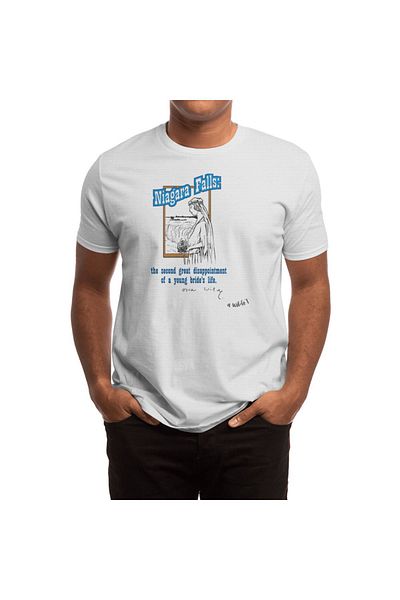 Fizello Tricou alb unisex Niagara Bride - Tricou pentru bărbați și femei