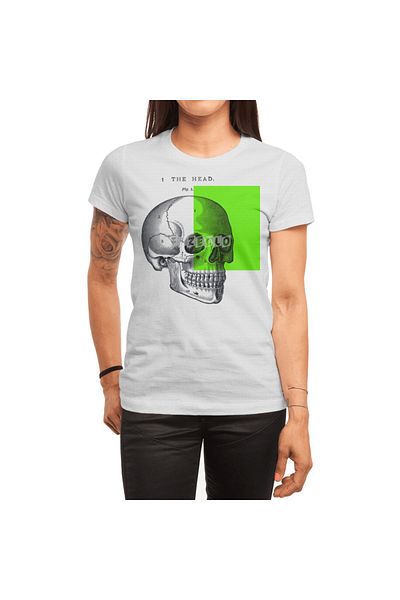 Fizello Ilustrație vintage alb-negru Skull Collage - Tricou pentru femei și unisex