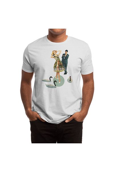 Fizello Ανδρικό και γυναικείο Unisex Λευκό T-Shirt - Swan Song