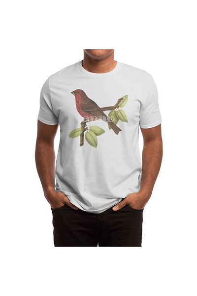 Fizello Păsări drăguțe # 1 tricou alb unisex