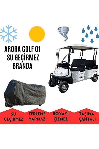 MaxDurable Arora Golf 01 Kabinli Elektrikli E Car Araç Brandası Su Geçirmez