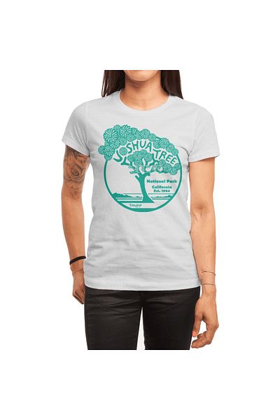 Fizello Λευκό μπλουζάκι Joshua Tree National Park Unisex