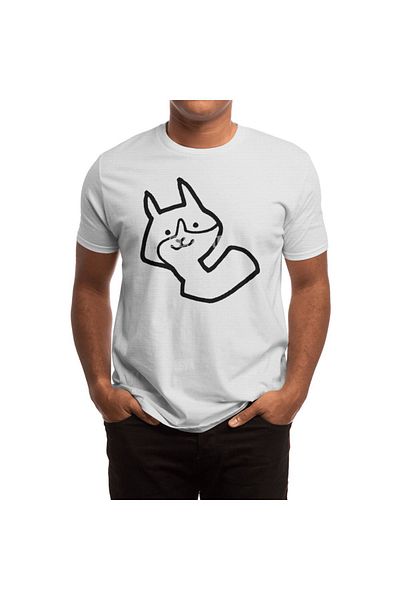 Fizello Tricou alb unisex fericit - bărbați și femei