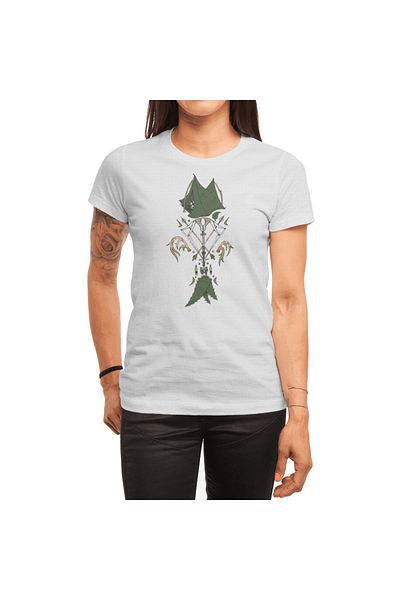 Fizello Λευκό μπλουζάκι Woods Fish Unisex - Ανδρικό και γυναικείο T-shirt