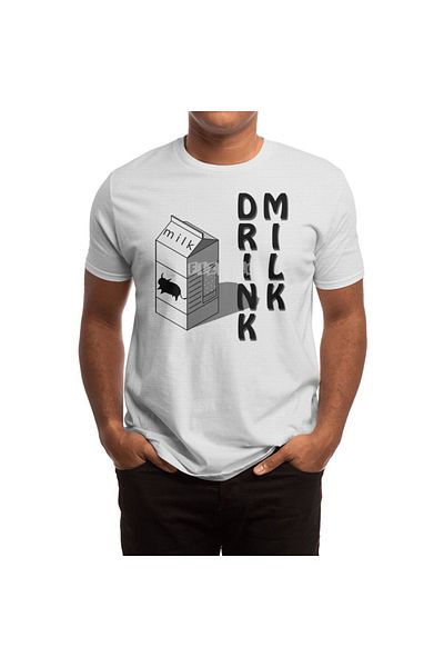 Fizello Tricou alb unisex pentru bărbați și femei - Drink