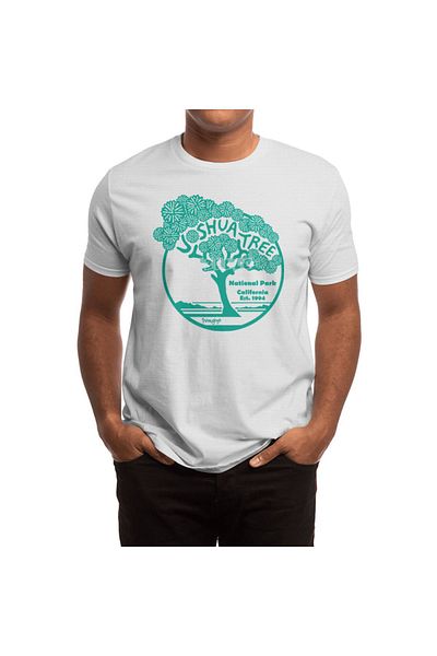 Fizello Λευκό μπλουζάκι Joshua Tree National Park Unisex