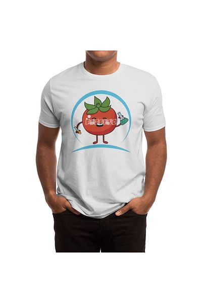 Fizello Tricou alb unisex pentru bărbați și femei - Chemistry Apple Kawaii Design, „Back To School”