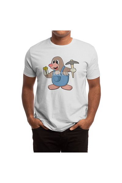 Fizello Tricou alb pentru bărbați și femei - As Miner With Gold Tricou unisex