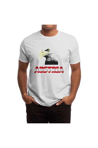 Fizello Μπλουζάκι Unisex Λευκό Αυστρία Holiday Eagle Alps Mountains για άνδρες και γυναίκες