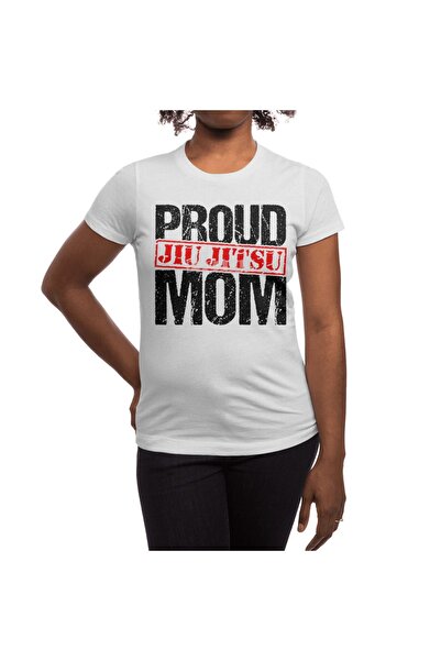 Fizello Μπλουζάκι Jiu Jitsu Proud Mother Bjj Unisex Λευκό Martial Arts