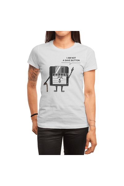 Fizello Λευκό μπλουζάκι Geek Unisex