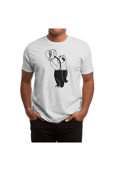 Fizello Tricou pentru bărbați și femei - Tricou alb unisex Sloth Coffee