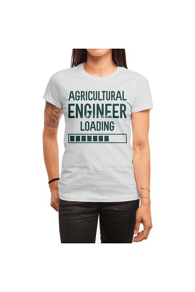 Fizello Ανδρικό και γυναικείο μπλουζάκι Unisex Λευκό Agricultural Engineer Loading