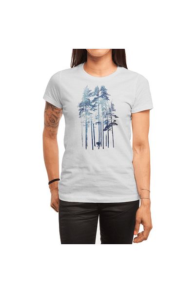 Fizello Λευκό μπλουζάκι Winter Wolf Unisex