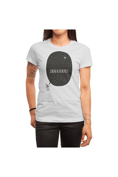 Fizello Λευκό μπλουζάκι Unisex - Αστροναύτης Talking About The Infinite Cosmos