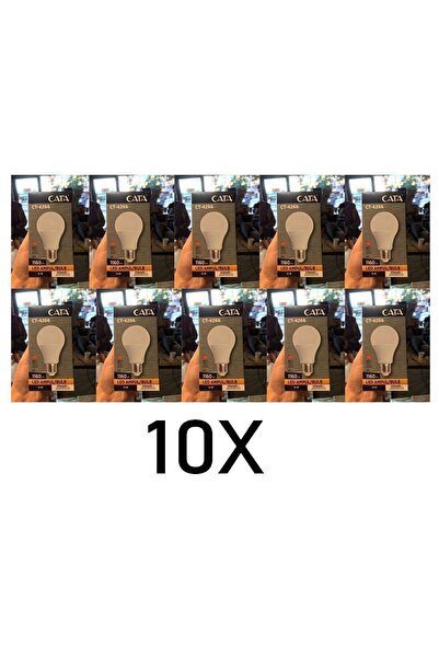 Cata Günışığı Led Ampül 10 Adet 3200k E27 12w Ct-4266