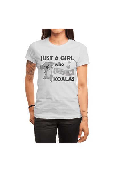 Fizello Μπλουζάκι Koala Bear για άνδρες και γυναίκες - Unisex Λευκό
