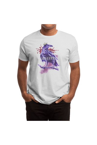 Fizello Tricou alb pentru bărbați și femei - Tricou unisex King Raven
