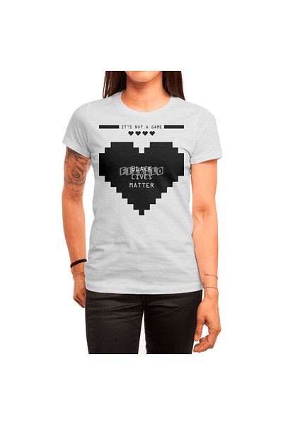 Fizello Black Lives Matter - It's Not A Game (2η έκδοση) Λευκό μπλουζάκι Unisex