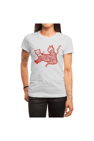 Fizello Tricou alb unisex The Ink Couple