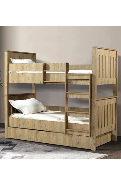 Moderniya Mobilya Ranza,santra 3'lü Meşe Yavrulu Ayrılabilir Yüksek Kalite Pr...