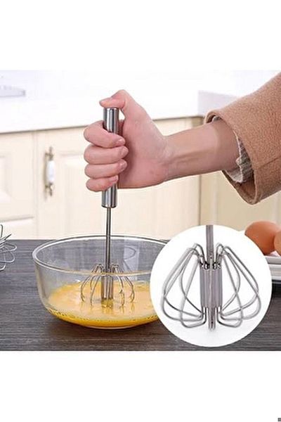Hane216 Push-Pull Mixer Agitator Steel Push Automatic Beater Whisk
