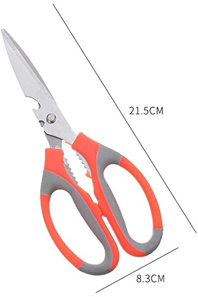 Hane216 Çok Amaçlı Mutfak Makası , Renkli Ultra Keskin Balık, Tavuk, Et, Sebz...