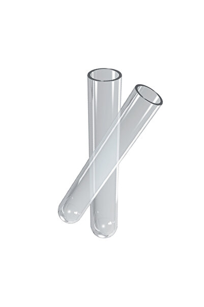 ŞİŞEDÜKKANI CAM DENEY TÜPÜ BOROSLİKAT DİBİ YUVARLAK 12*75MM 5ML 10 ADET