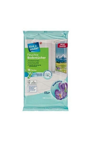 Flink Sauber Domol Flink & Sauber Wet Floor Cloth, 22x30 Cm 1 Piece