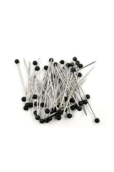 Hane216 100'Lü Siyah Toplu İğne , Eşarp İğnesi , Başörtü İğnesi, Türban Şal İ...