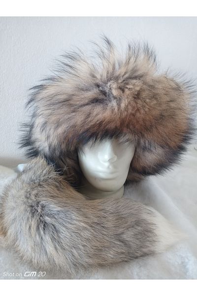 hoaryage Шапка Кипчак Борк Калпак с подвижна опашка