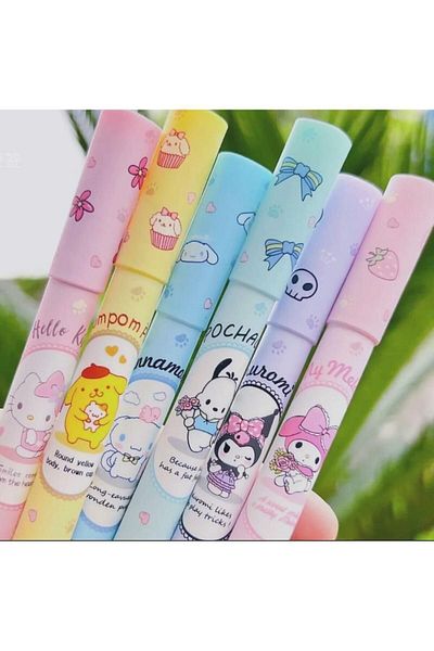 ÖZ KIRTASİYE Sanrio Kuromi 6-Piece Highlighter Set