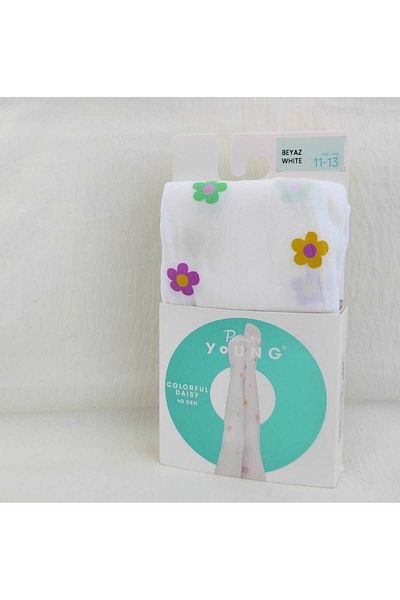 Penti Patterned Banana Pantyhose for Girls