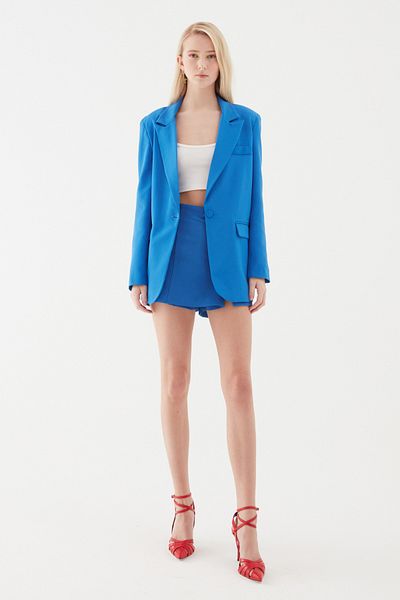 Quzu Blazer Jacket Sax