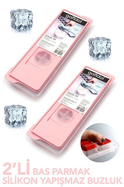 Gondol 2-Piece Silicone Bass Finger Non-Stick Icebox & Ice Mold