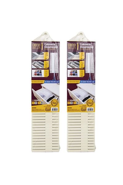 OMAK Decobella 4-Piece Drawer Organizer 2 Pack
