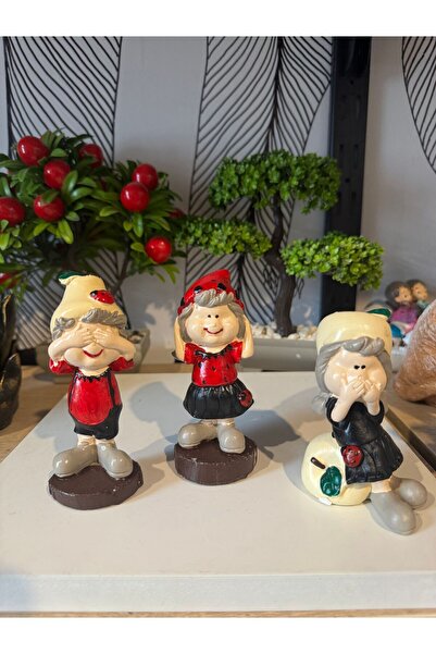 Atak Hediyelik Dekoratif sevimli çocuk biblo seti görmedim duymadım bilmiyorum